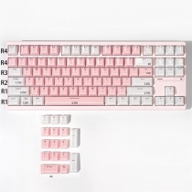 Crystal Jelly 104 Keycaps Set ABS Doubleshot Translucent Cherry Profile for Mechanical Gaming Keyboard